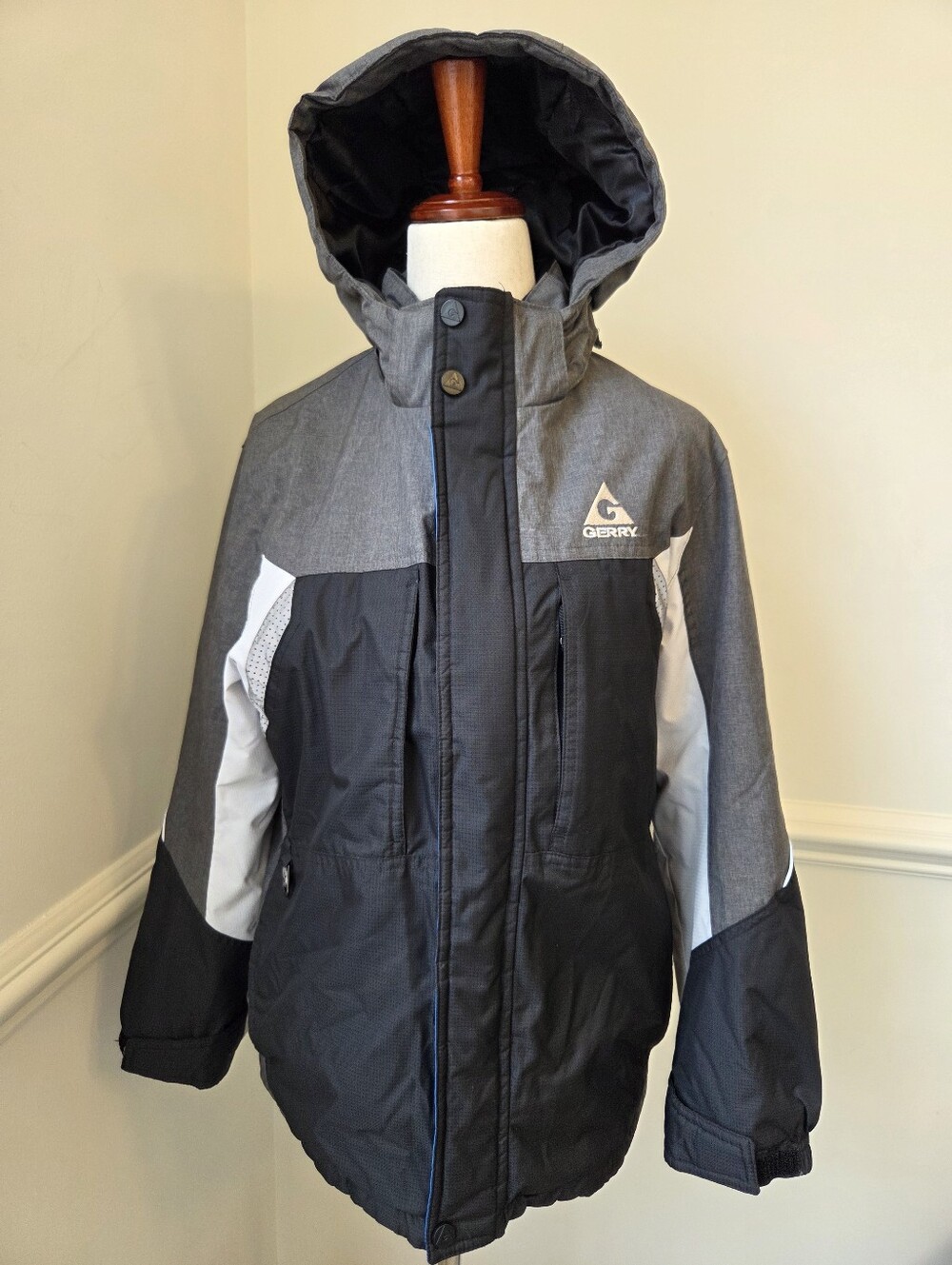 Gerry Boys M 10/12 Insulated Ski Snow Jacket Hooded Colorblock Winter Coat